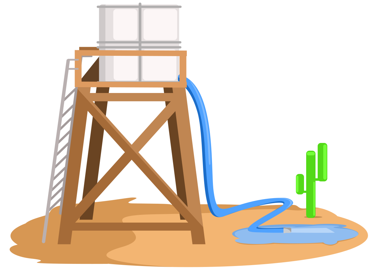 Reliable Water Tank Services —pngtree—illustration of water tank and 6620082